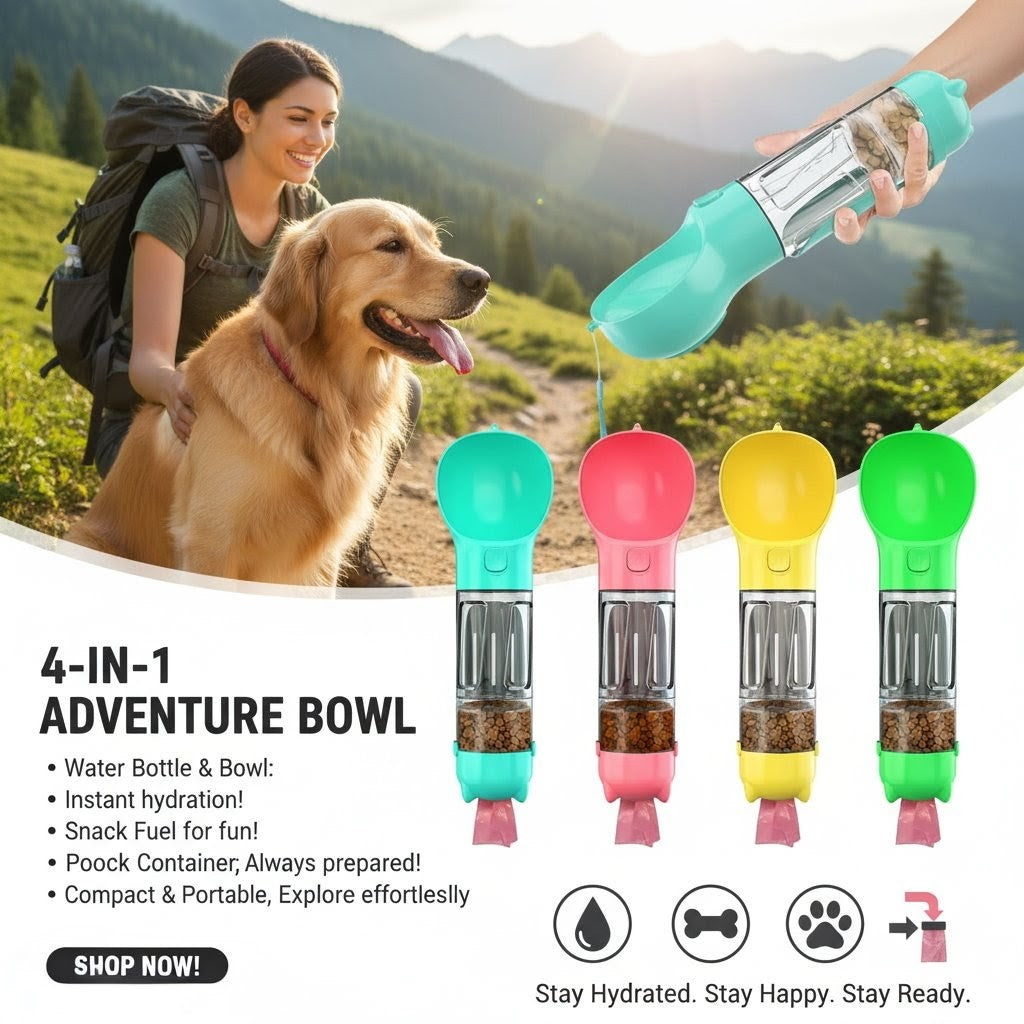 All-in-One Portable Pet Travel Bottle: Your Adventure Companion🐕🦴